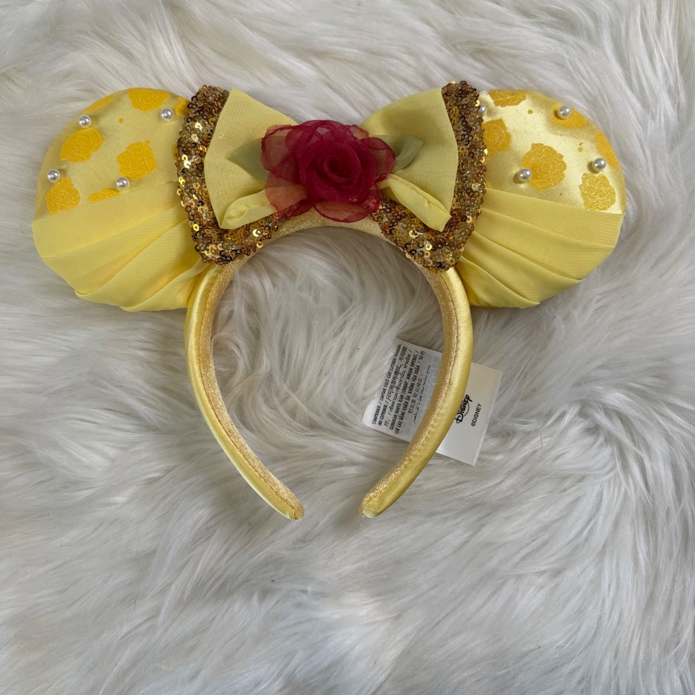 NWOT - Disney Parks - Belle Beauty And the Beast Ear Headband Discontinued